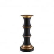 110092 Candle Holder Mamounia L vintage brass/black finis подсвечник Eichholtz