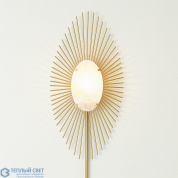 Quartz Radial Burst Electrified Wall Sconce-Gold Global Views бра