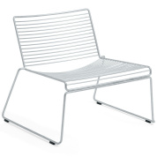 кресло lounge из оцинкованной стали с металлической проволочной спинкой