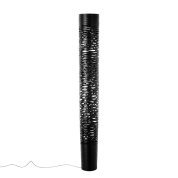 торшер цилиндрический с ажурным корпусом чёрного цвета