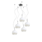 подвесной светильник с хромированными элементами