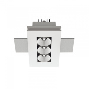 встраиваемый светильник даунлайт с тремя светодиодными ячейками