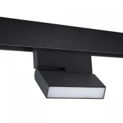 накладной потолочный магнитный светильник квадратной формы чёрного цвета для магнитного трека 48V