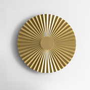 настенный алюминиевый светильник с круговым орнаментом и латунной отделкой