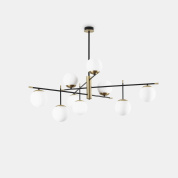 потолочный светильник с несколькими матовыми плафонами