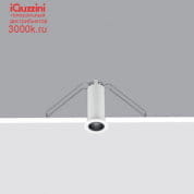 P303 Laser iGuzzini Fixed round mini-recessed luminaire - LED - spot - White/Black