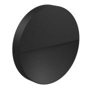 уличный ориентирующий светильник круглой формы чёрного цвета