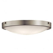 Lytham 4 Light Flush Mount Brushed Nickel потолочный светильник 42276NI Kichler