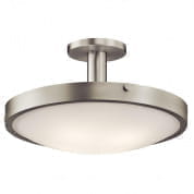 Lytham 4 Light Semi Flush Brushed Nickel потолочный светильник 42246NI Kichler