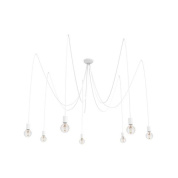 подвесной светильник с семью источниками света на гибких шнурах