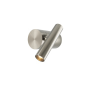 настенный светильник цилиндрического типа из никеля