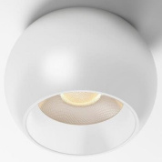 накладной потолочный светильник полусферической формы белого цвета для магнитного трека 48V