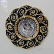 Kolarz Vivara 0387.10.Bk точечный светильник золото 24 карата черный ø10cm 1 лампа gu10