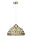 Wicker Cane Dome Pendant Light подвесной светильник FOS Lighting Cane-Basket-HL1