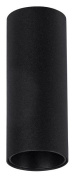 накладной цилиндрический светильник чёрного цвета