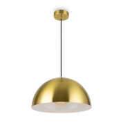 подвесной светильник с куполообразным плафоном из латуни