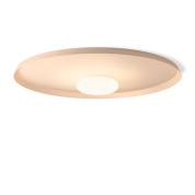 настенный светильник нежно-розового цвета с утопленным плафоном