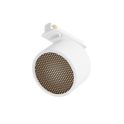 трефазный прожектор цилиндрической формы белого цвета для однофазного шинопровода