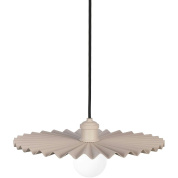 подвесной светильник с волнистым плафоном цвета глины