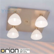 Потолочный светильник Orion Opaldesign DL 7-372/4 gold-matt/438 opal