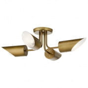 Trentino 4 Light Semi Flush Natural Brass потолочный светильник 52164NBR Kichler