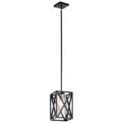 Moorgate 1 Light Mini Pendant Black подвесной светильник 44083BK Kichler