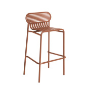 M0745413 WEEK-END Petite Friture Барный стул садовый металлический терракотовый H80