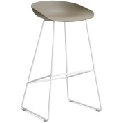 AA077-D153-AA51 Hay About A Stool барный стул на металлическом основании с сиденьем цвета хаки