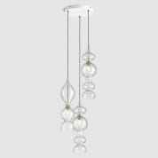 Spindle Pendant - Polished Brass, 3 Drop Cluster подвесной светильник, Rothschild & Bickers