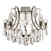 Chrome Bathroom Chandelier with Crystal Almonds and Orbs люстра Gustavian 404206528