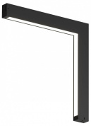 встраиваемый линейный трековый светильник черного цвета для однофазного шинопровода