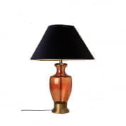 Anasa Orange Glass/Metal Base Table Lamp настольная лампа Sutra Decor 141292