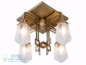 Hoffmann Потолочный светильник из латуни ручной работы Patinas Lighting PID490606