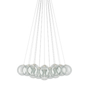 дизайнерская люстра из прозрачного стекла