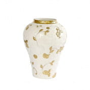 Taormina large vase - white & gold ваза, Villari