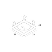 встраиваемый потолочный светильник безрамочного типа