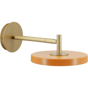 настенный светильник с круглым диском оранжевого цвета