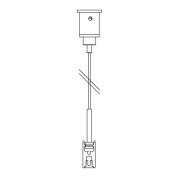 425 09 01 Delta Light OPTIONS TGL-ON - КАБЕЛЬНЫЙ ПОДВЕС ОДИНАРНЫЙ 1,6 м