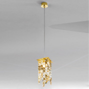 подвесной светильник цилиндрический коричневый