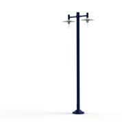 двойной уличный фонарь на синем основании