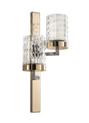 двухплафонное настенное бра с металлическим основанием