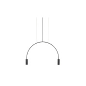 подвесной дугообразный светильник с двумя источниками света