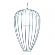 подвесной уличный фонарь с металлической решёткой