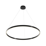 подвесной светильник черного цвета с гладким кольцом