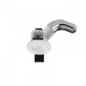 встраиваемый потолочный светильник даунлайт круглый корпус с изогнутым зеркальным краем IP44