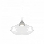 подвесной светильник с прозрачным стеклянным плафоном