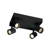 двойной потолочный спот черный