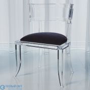 Klismos Acrylic Chair-Black Global Views кресло