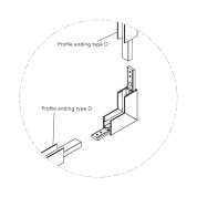 Угловой элемент стена-потолок Kreon Lini 10 Profile, белый KR774911