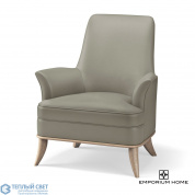 Jackie Chair-Grey-Chesterfield Grey Leather Global Views кресло
